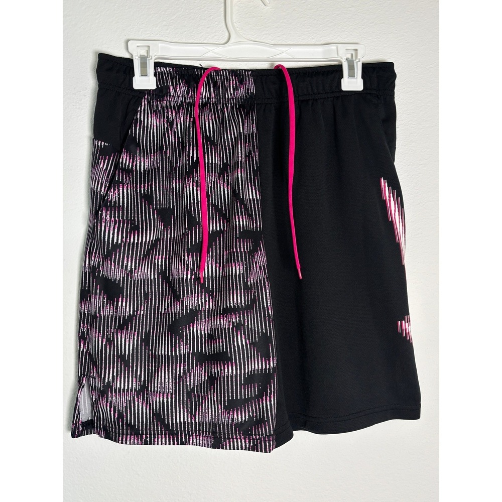 Nike Dri-FIT Shorts Mens Medium Black Pink Glitch Pattern Athletic Training
